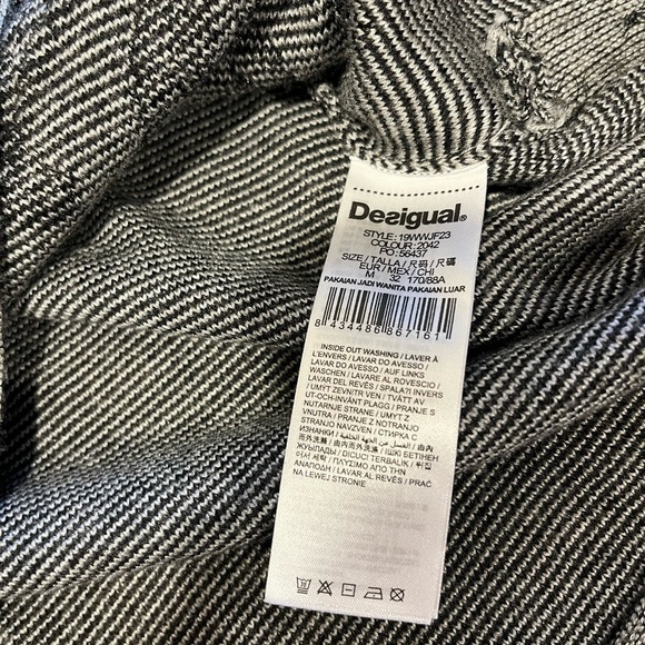📍 Desigual Gray Printed Sweater - M - Picture 4 of 11